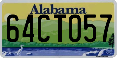 AL license plate 64CT057