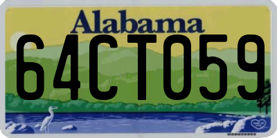 AL license plate 64CT059