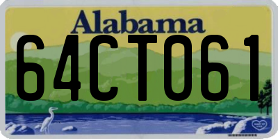 AL license plate 64CT061