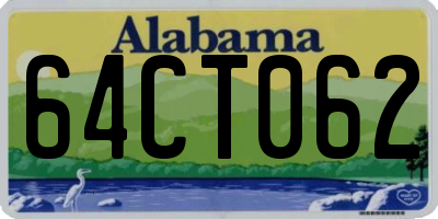 AL license plate 64CT062