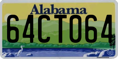 AL license plate 64CT064