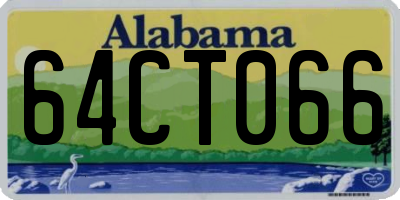 AL license plate 64CT066