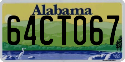 AL license plate 64CT067