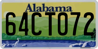 AL license plate 64CT072