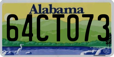 AL license plate 64CT073