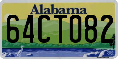 AL license plate 64CT082