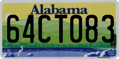 AL license plate 64CT083