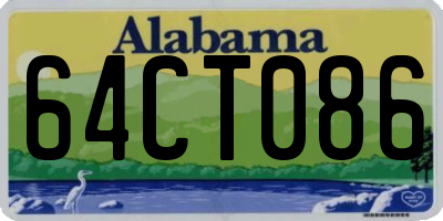 AL license plate 64CT086