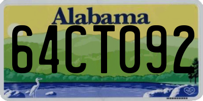 AL license plate 64CT092