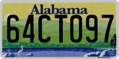 AL license plate 64CT097