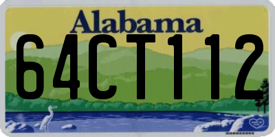 AL license plate 64CT112