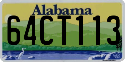 AL license plate 64CT113