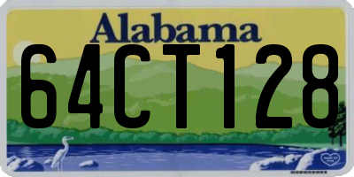 AL license plate 64CT128