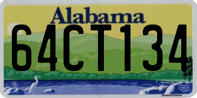 AL license plate 64CT134