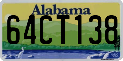 AL license plate 64CT138