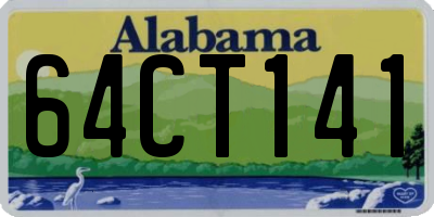 AL license plate 64CT141