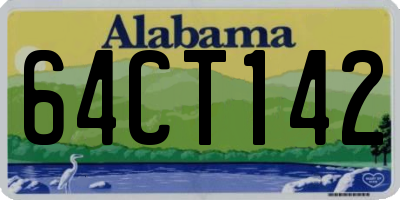 AL license plate 64CT142