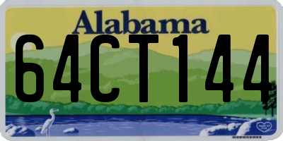 AL license plate 64CT144