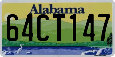 AL license plate 64CT147
