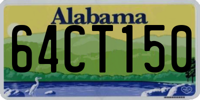 AL license plate 64CT150