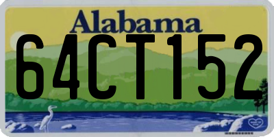 AL license plate 64CT152