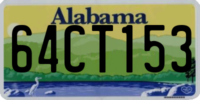 AL license plate 64CT153
