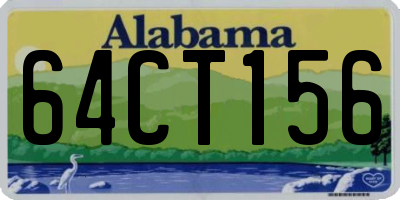 AL license plate 64CT156