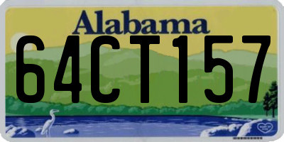 AL license plate 64CT157