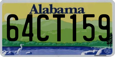 AL license plate 64CT159