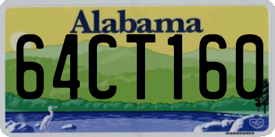AL license plate 64CT160