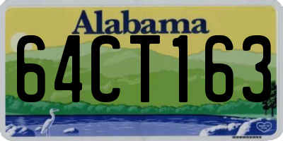 AL license plate 64CT163