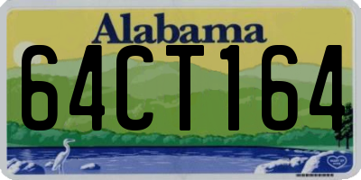 AL license plate 64CT164