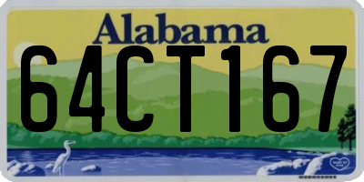 AL license plate 64CT167