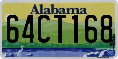 AL license plate 64CT168