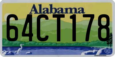 AL license plate 64CT178