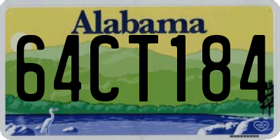 AL license plate 64CT184