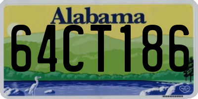 AL license plate 64CT186