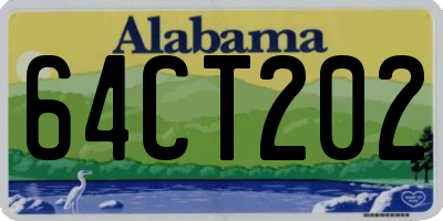 AL license plate 64CT202