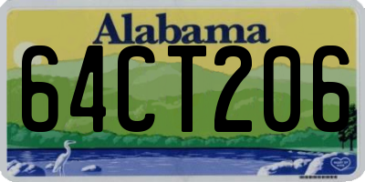 AL license plate 64CT206
