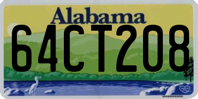 AL license plate 64CT208