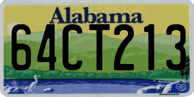 AL license plate 64CT213