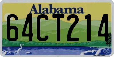 AL license plate 64CT214