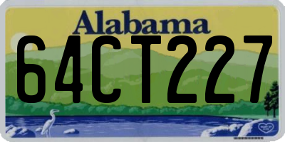 AL license plate 64CT227