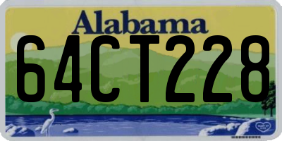 AL license plate 64CT228