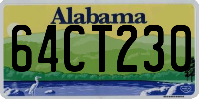 AL license plate 64CT230