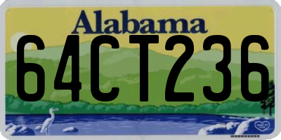 AL license plate 64CT236