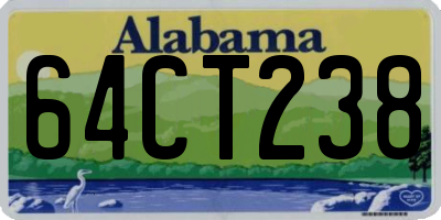 AL license plate 64CT238