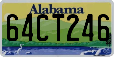 AL license plate 64CT246