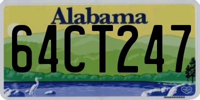 AL license plate 64CT247