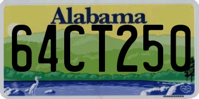 AL license plate 64CT250